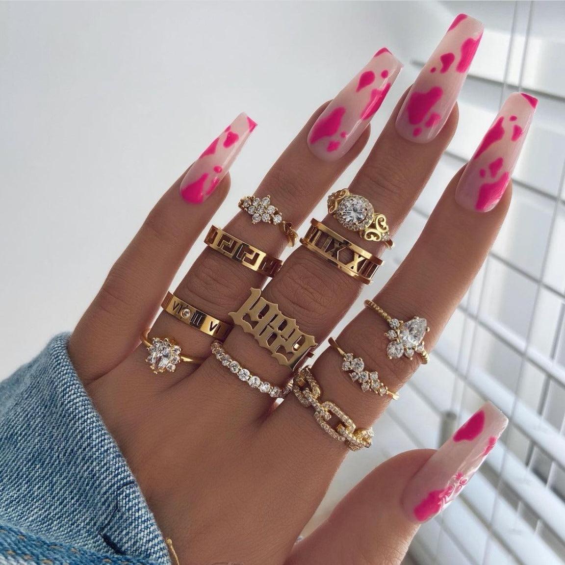 European And American Nails 24 Pieces