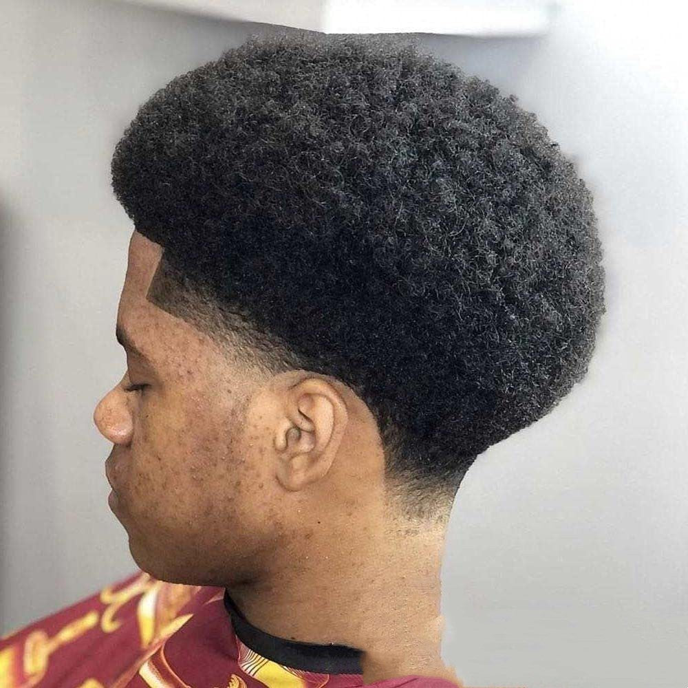 Short Curly Afro Human Hair Wig-0