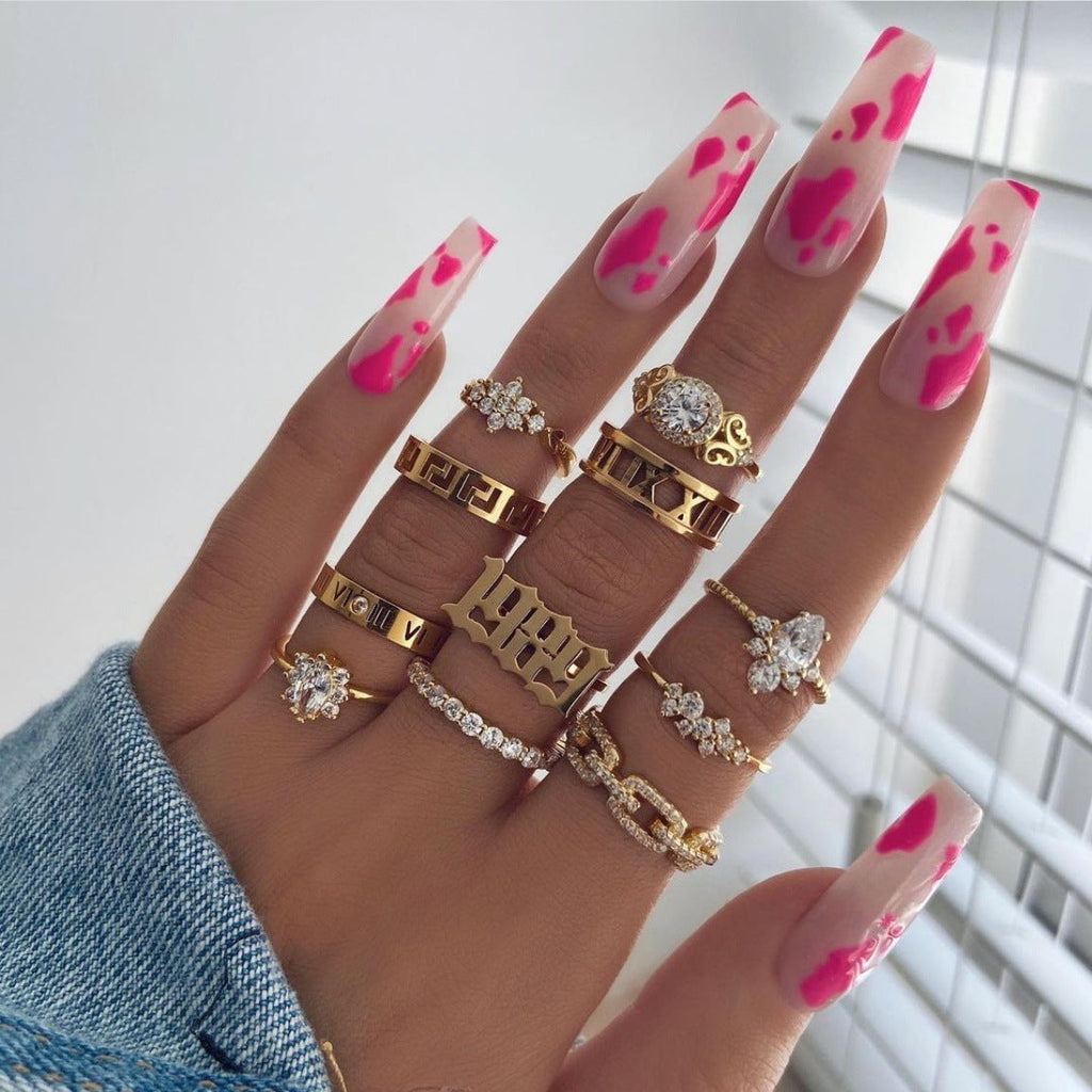 European And American Nails 24 Pieces