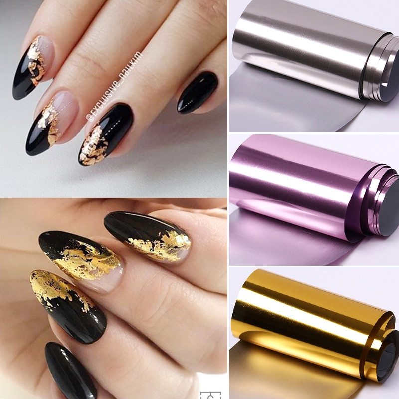 Nail Star paper rose gold transfer sticker-0